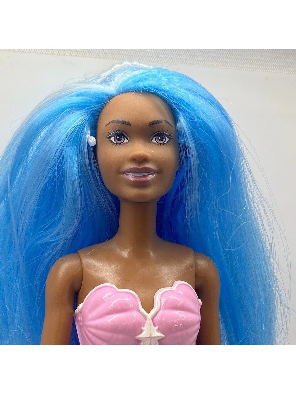 Barbie Dreamtopia #HRG12 AA Mermaid Doll Blue Hair Read B14